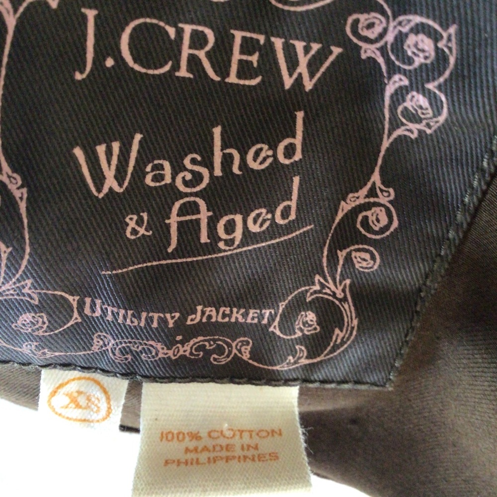 J. CREW WASHED AND AGED FIELD UTILITY JACKET SIZE XS - Picture 10 of 16